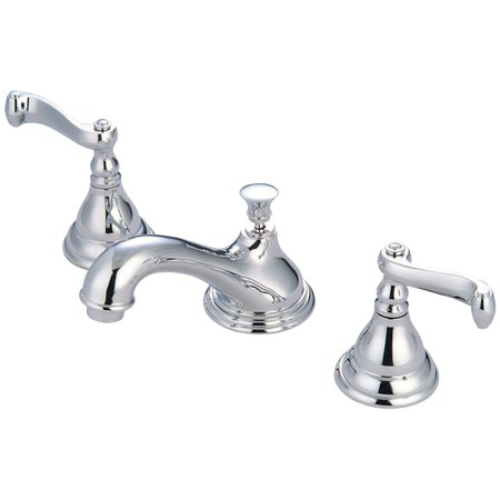 Kingston Brass KS5561FL 8" Widespread Bathroom Faucet, Polished Chrome KS5561FL